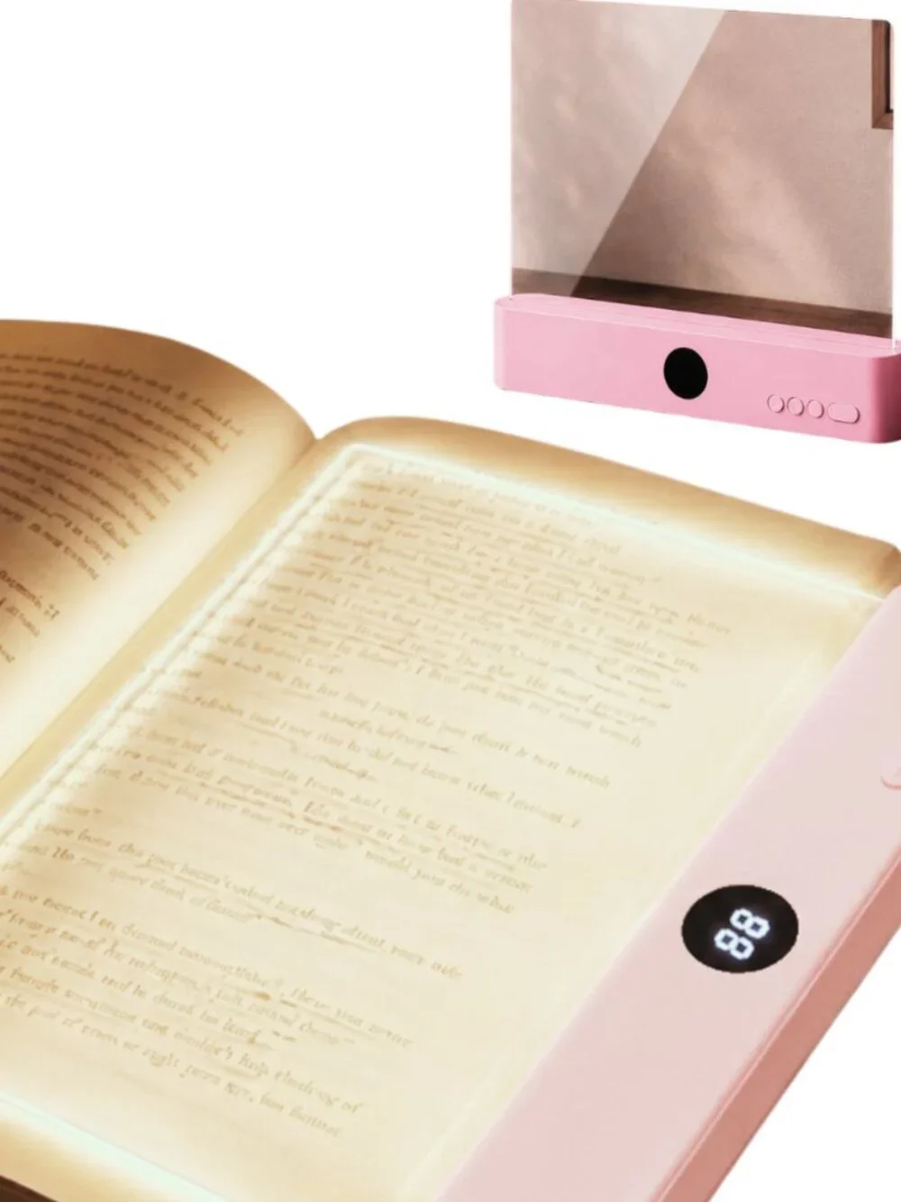 NEW 3 Color LED Light Book Reader Panel USB-C Chargeable Pink or Black GIFT Pick